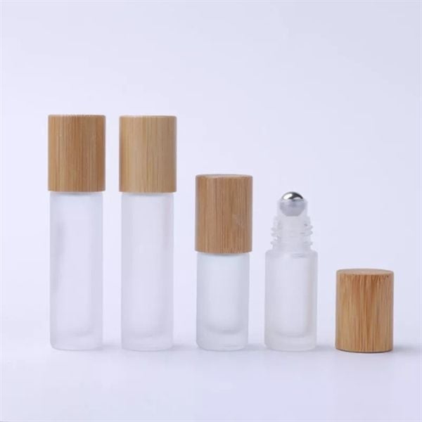  Chai Chiết Nước Hoa - Nắp Gỗ Đầu Lăn 5ml 