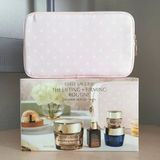  Túi Đựng Mỹ Phẩm Estee Lauder Chấm Bi Hồng Pastel 24x14x10cm 