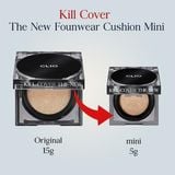  MINI 5gr - Phấn nước Clio Kill Cover The New Founwear Cushion SPF40+ PA++ #21N 