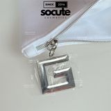  Túi Gift Mỹ Phẩm Givenchy White Soft Pouch 