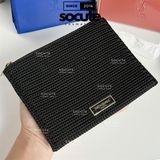  Túi Lưới Đựng Mỹ Phẩm YSL Màu Đen 18x14cm 