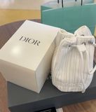  Túi Đựng Mỹ Phẩm Dior Dây Rút Sọc Trắng Mẫu Mới 2025 