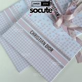  Túi Giấy Dior Christian Nơ Ruy Băng Hồng Valentine 2025 24.5x17.5x9 