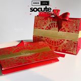  Túi Giấy Dior Christian Nơ Ruy Băng Đỏ 2025 19.5x14x7 