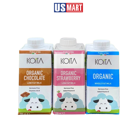  Sữa Koita Organic Ý 200ml (Nhiều Vị) 
