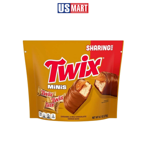 Chocolate Twix Minis Sharing Size 275g 