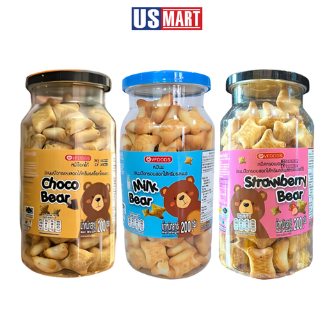  Bánh Gấu Nhân Kem Vfoods 200g 