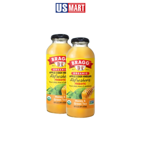  Giấm Táo Và Mật Ong Hữu Cơ Bragg 473ml 