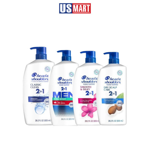  Dầu Gội Xả Head & Shoulders 2in1 835ml 