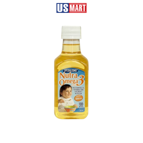  Dầu Cá Hồi Cho Bé Ăn Dặm Nutra Omega 3 Đức 240ml 