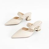  Dép sục nữ có quai mũi nhọn gót vuông 5cm MT337 