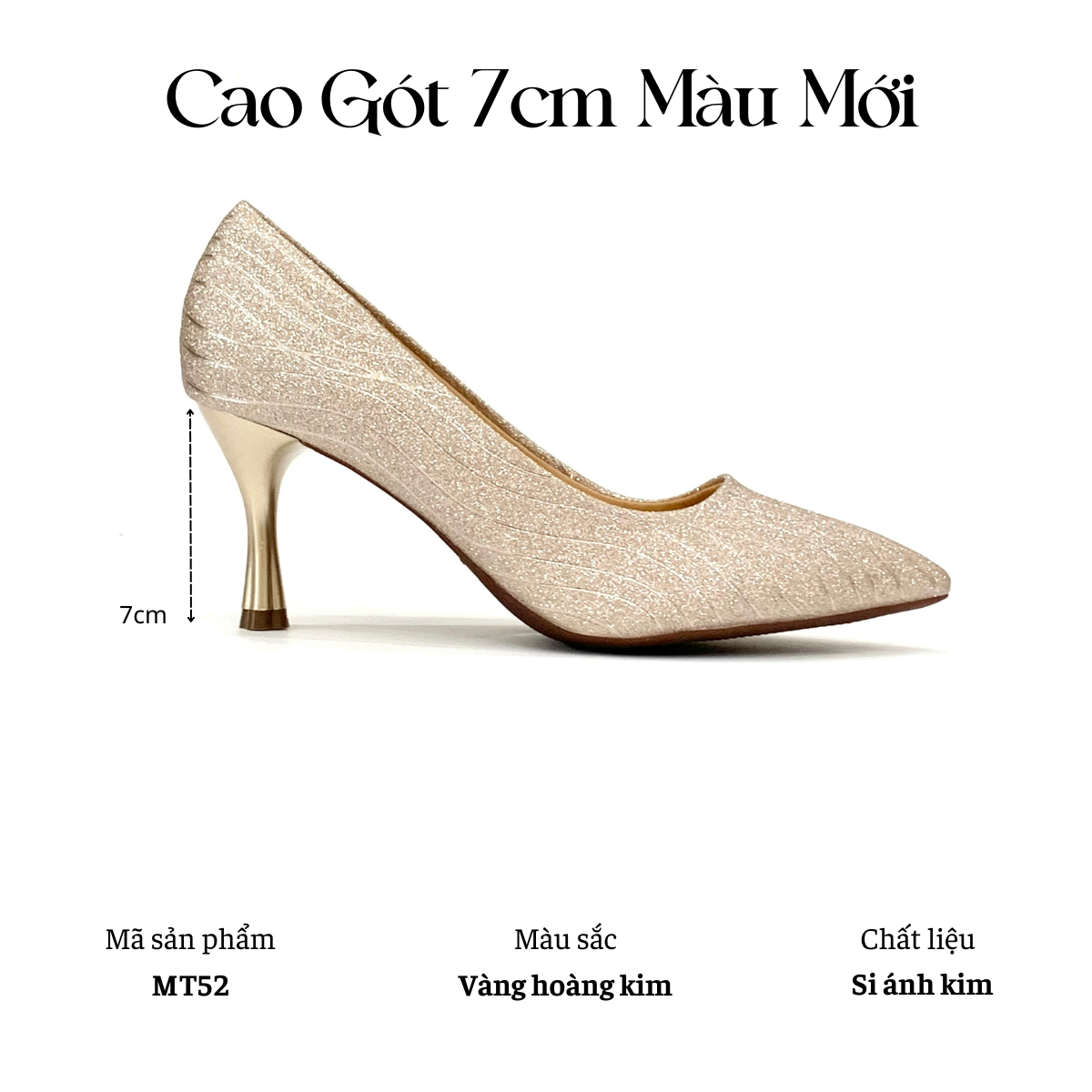  Giày công sở gót nhọn 7cm MT139 