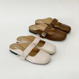  Dép sục nữ mũi vuông phối quai ngang MT312 