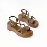  Giày sandal bánh mì xỏ ngón cao 5cm MT3293 