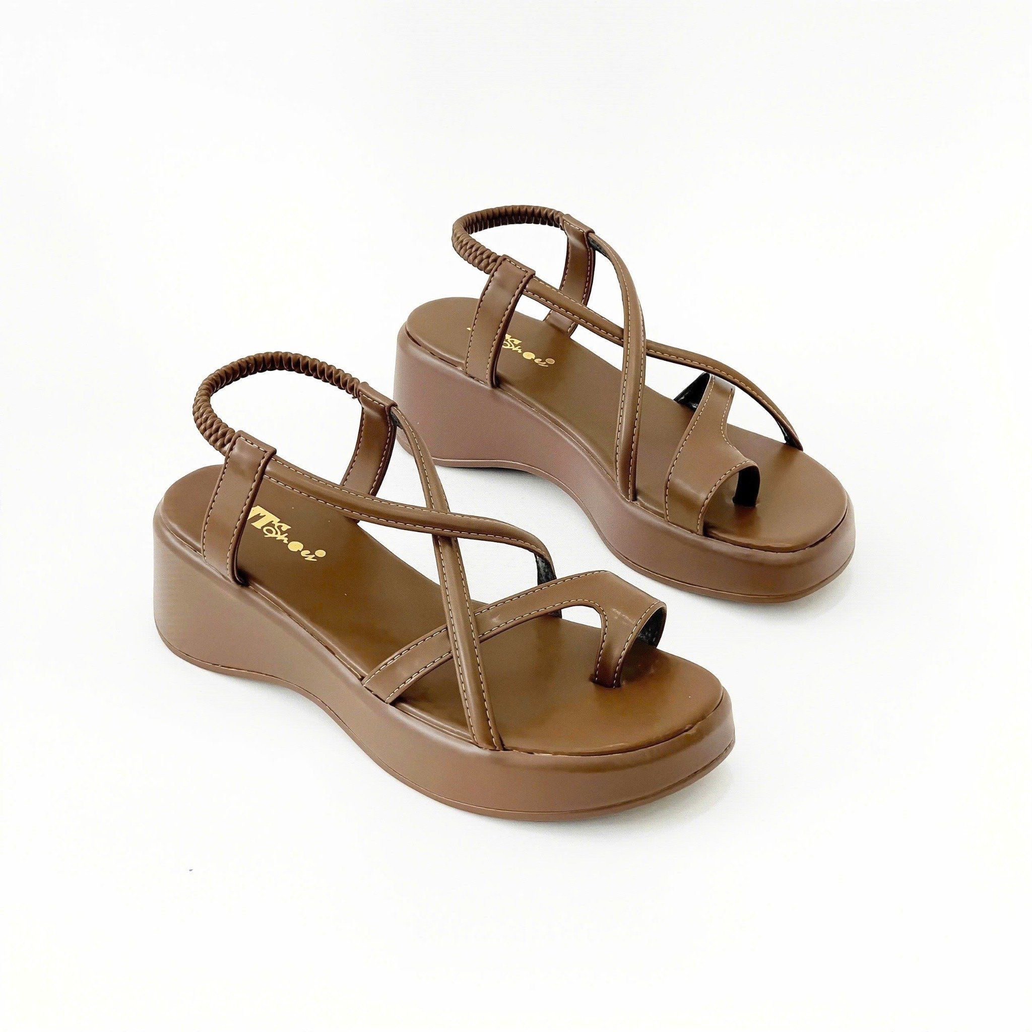  Giày sandal bánh mì xỏ ngón cao 5cm MT3293 