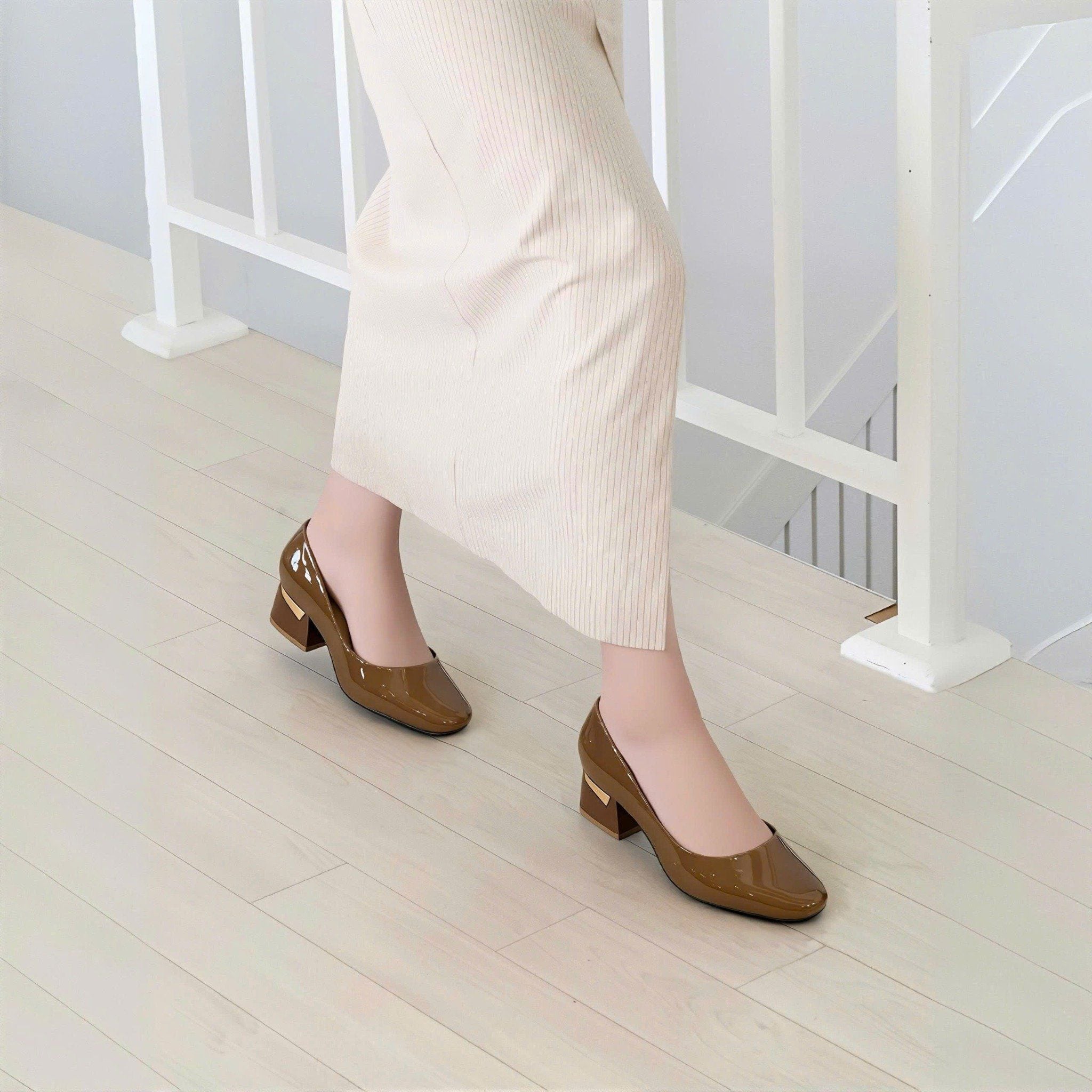  Giày công sở mũi vuông 460 