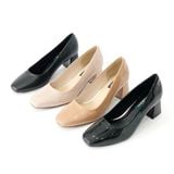 Giày công sở kháng nước mũi vuông gót trụ 5cm 567 