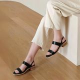  Sandal mũi vuông quai ngang 3cm 3288 