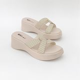  Dép bánh mì 5cm quai chéo 117 