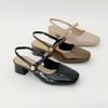  Giày sandal sục mũi vuông 3cm MT3291 