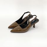  Sandal  bít mũi hở gót 7cm 3232 