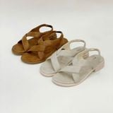  Giày sandal nữ quai chéo, đế 3cm MT120 