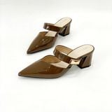  Dép sục nữ có quai mũi nhọn gót vuông 5cm MT337 