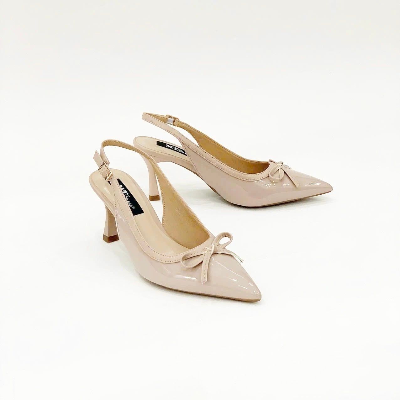  Giày sandal sục mũi nhọn phối nơ MT3380 