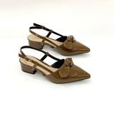  Giày sandal sục mũi nhọn phối nơ MT3319 