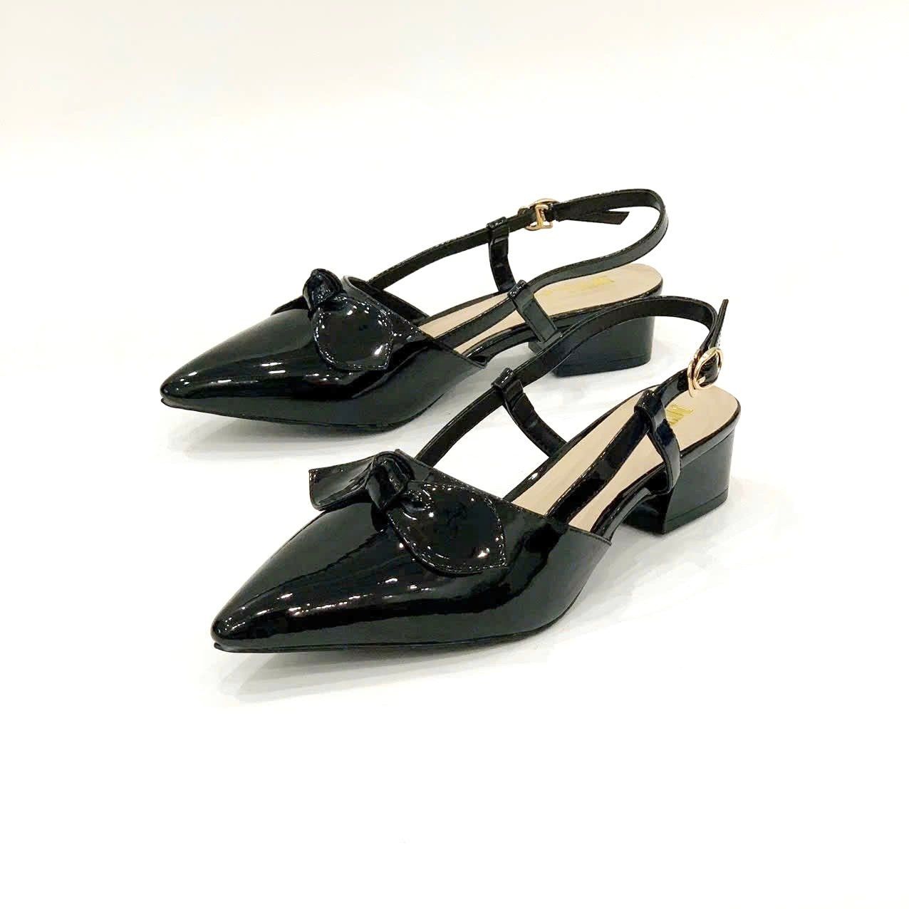  Giày sandal sục mũi nhọn phối nơ MT3319 