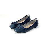  Giày búp bê bệt da thật phối nơ MT09 