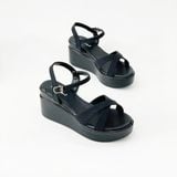  Giày sandal quai chéo đế xuồng 8cm MT112 