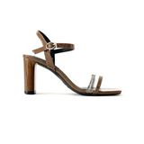  Xăng đan 7cm quai trong bảng nhỏ phối màu 925 