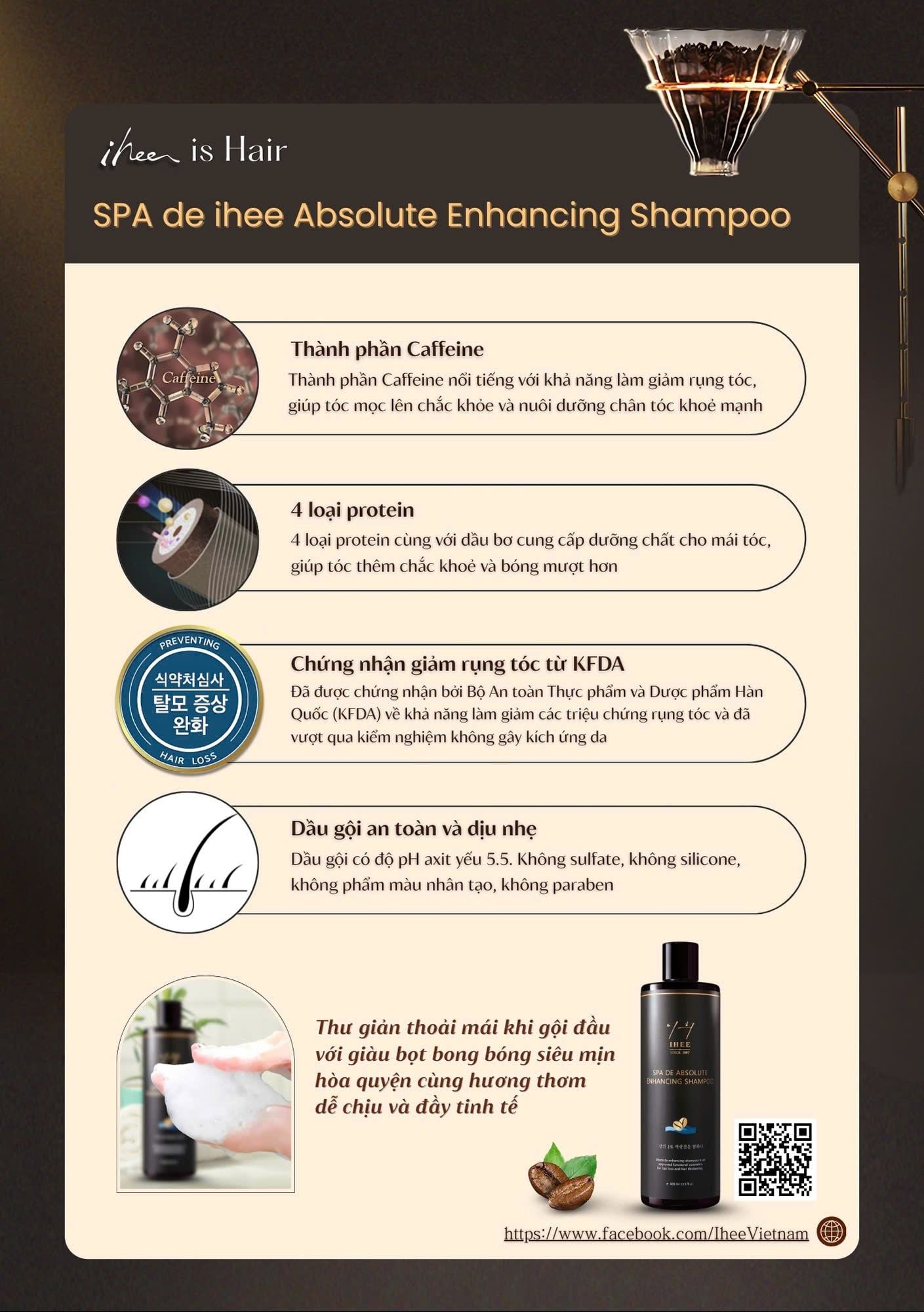  Dầu gội caffe điều trị rụng tóc DG01 