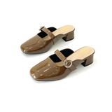  Sục mũi vuông quai ngang phối khóa, gót 5cm MT340 