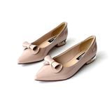  Giày công sở bệt mũi nhọn phối nơ cuộn MT987 