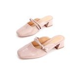  Dép sục nữ mũi vuông phối quai dây mảnh MT3281 