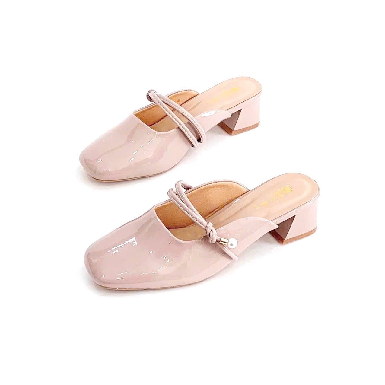  Dép sục nữ mũi vuông phối quai dây mảnh MT3281 