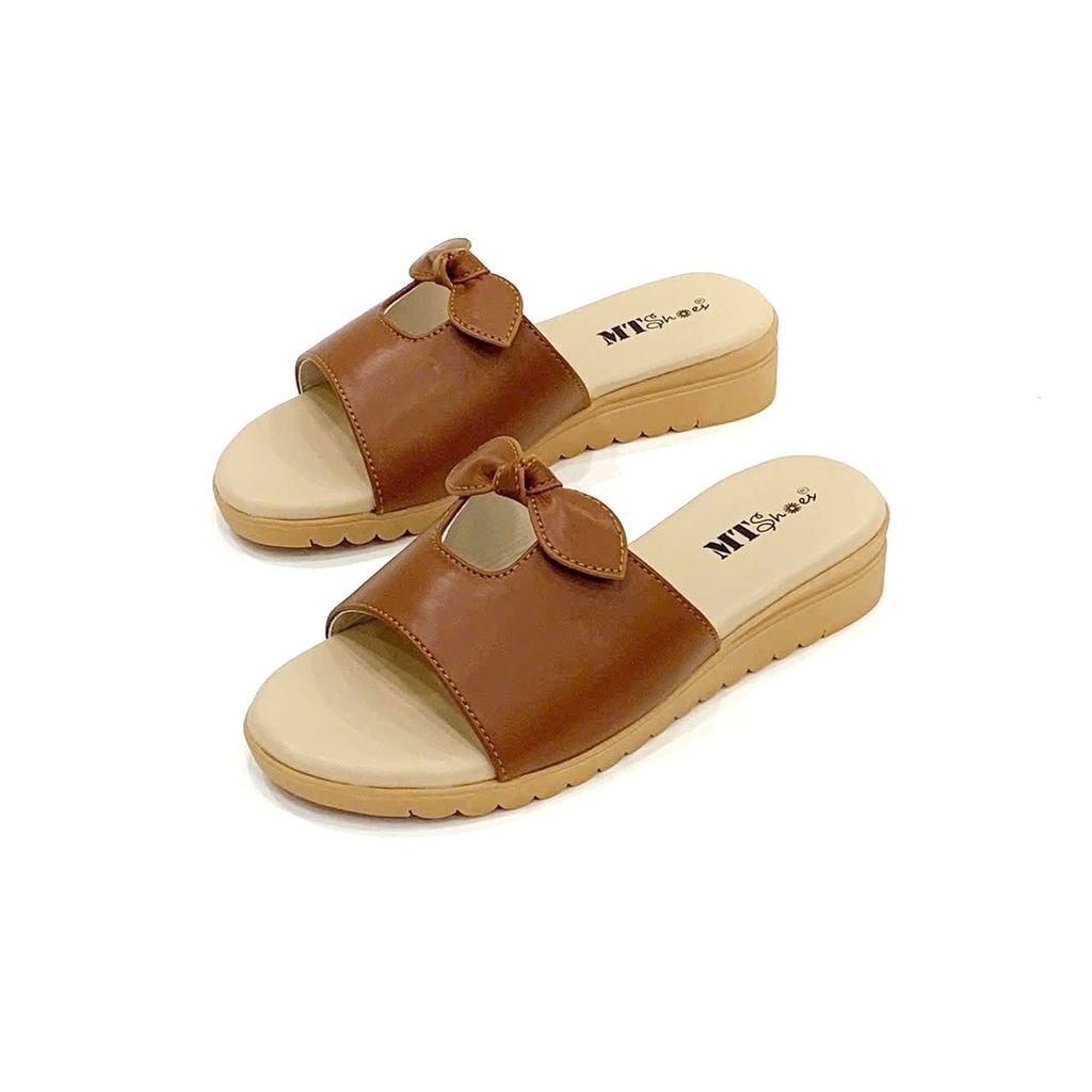  Dép bánh mì quai ngang nơ nhí  MT012 