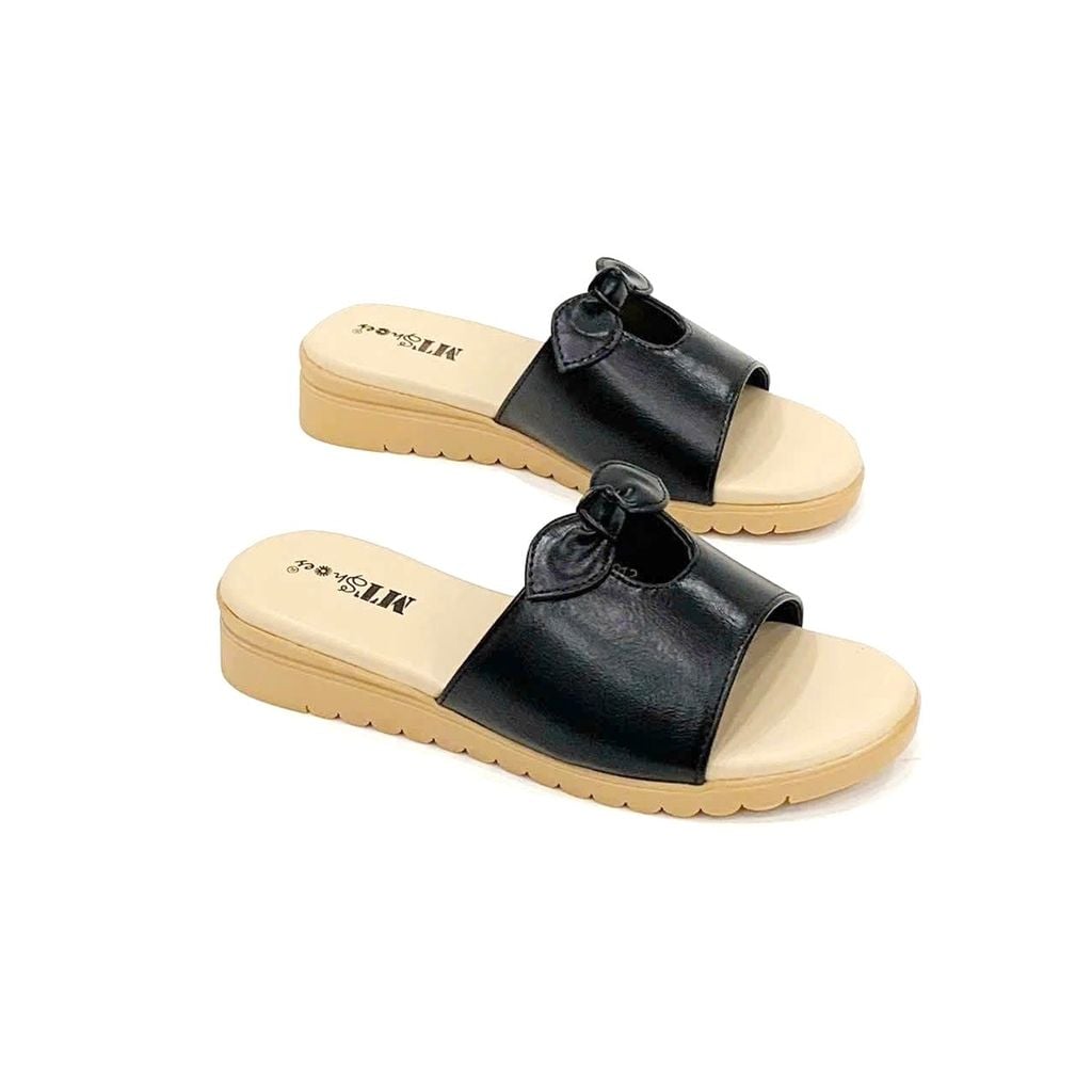  Dép bánh mì quai ngang nơ nhí  MT012 