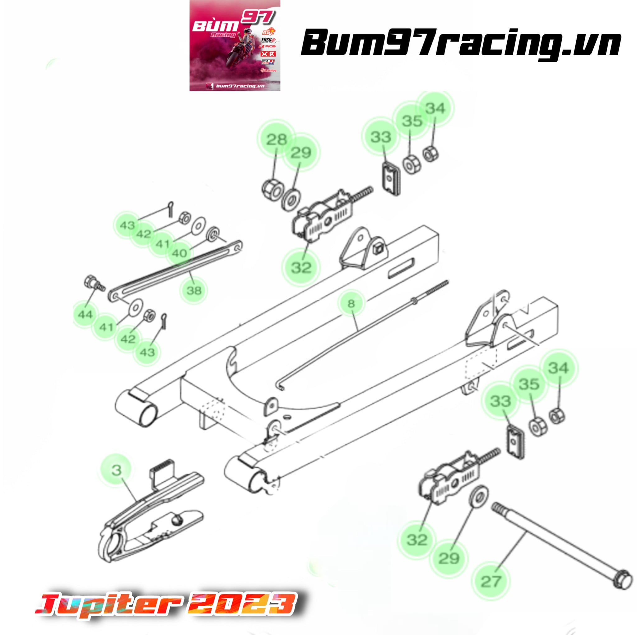 Gấp JUPITER CHÍNH HÃNG