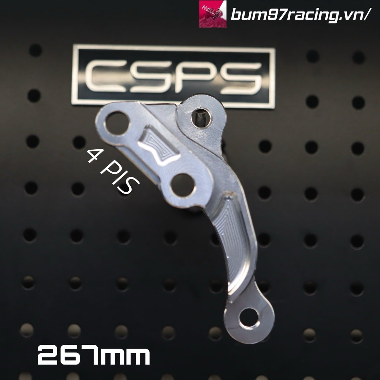 Bát CNC Heo Brembo 4 Pis Lắp EX 135 - Sirius Đĩa 267mm