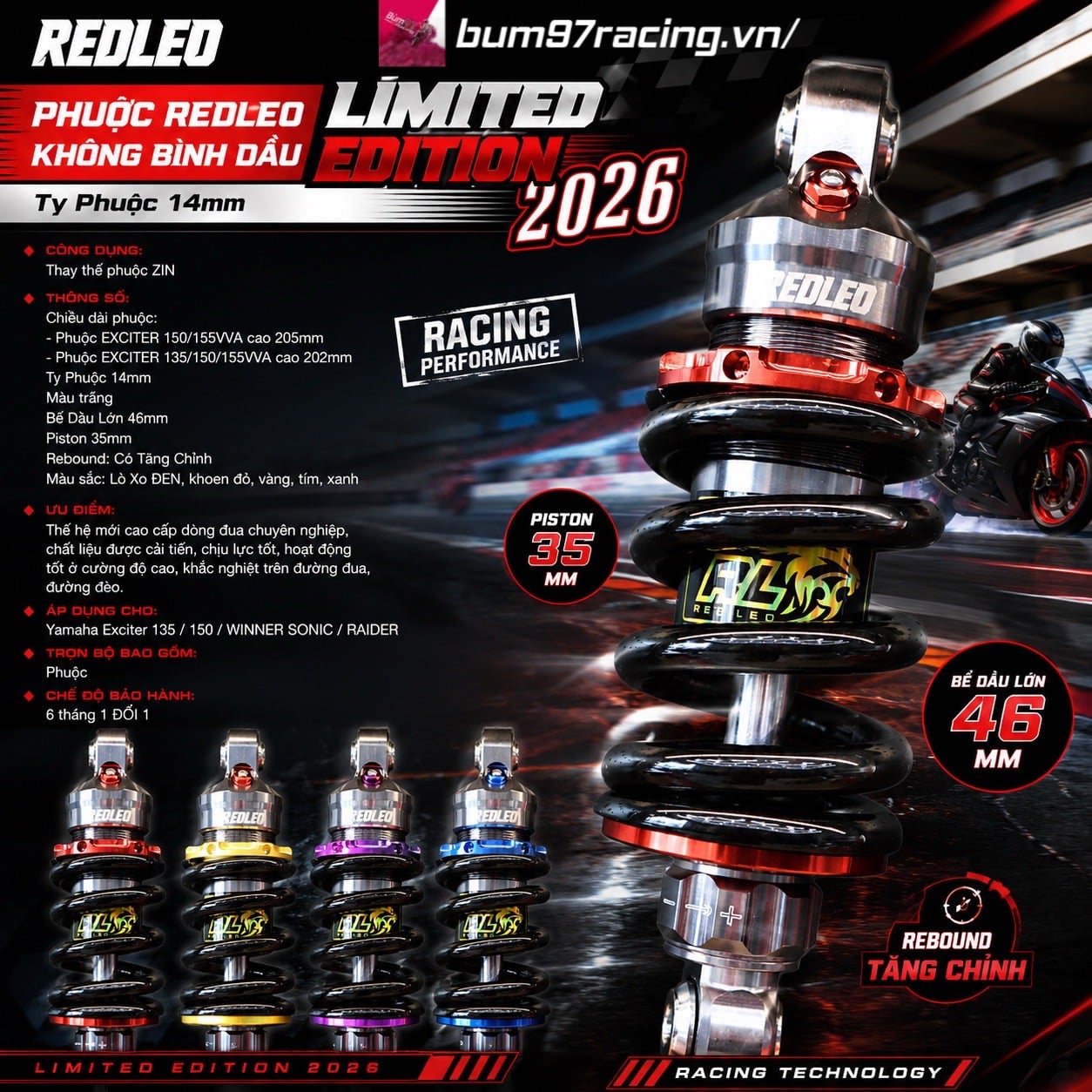 PHUỘC REDLEO KHÔNG BÌNH DẦU LIMITED EDTION - Ty ø 14