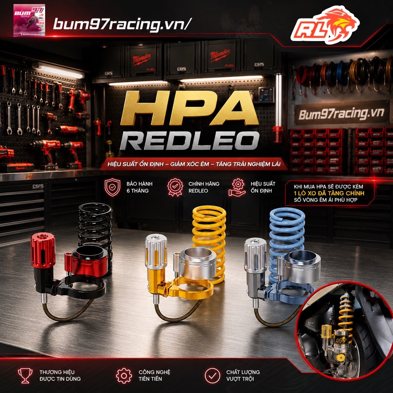 HPA REDLEO CHO PHUỘC TAY GA