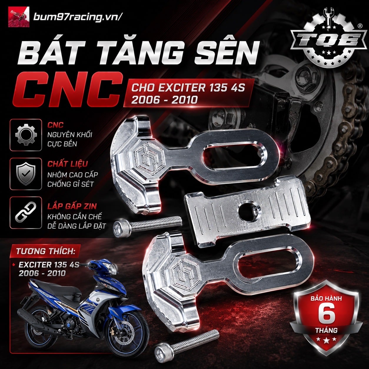 Bát Tăng Sên Âm Exciter 135 4S (2006-2010)