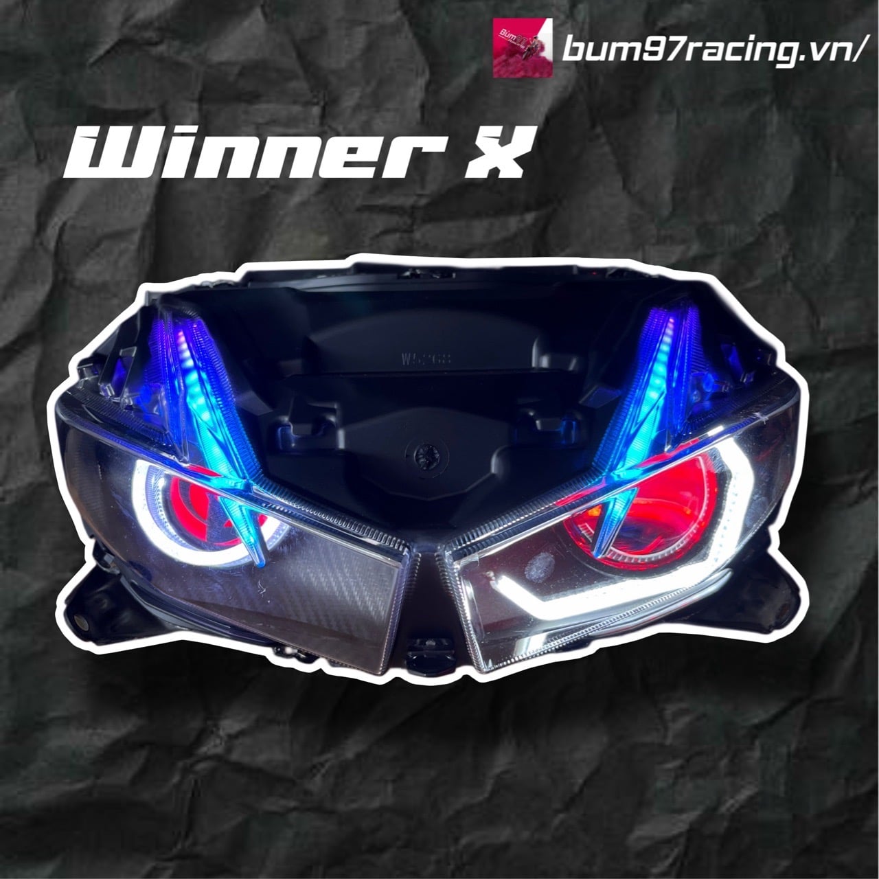 Combo Bi Cầu Winner X 3.0 Viền 3D Chỉnh App - MẮT XOAY SAGINGAN - DEMI A11