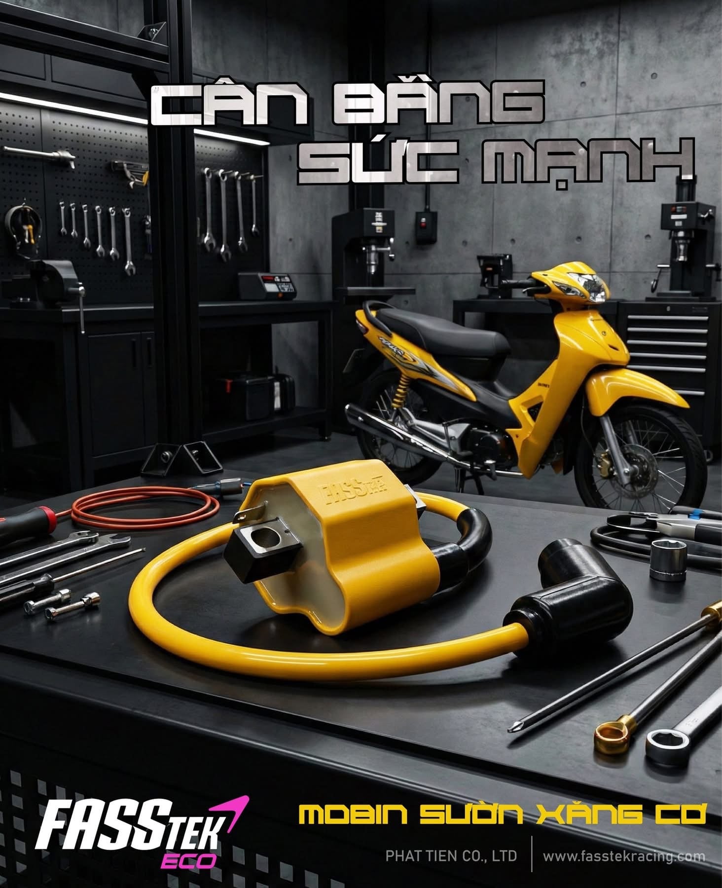 Mobin Sườn FASSTEK XĂNG CƠ | SUPER VOLT IGNITION COIL NON-FI (CARBURETOR) UNIVERSAL