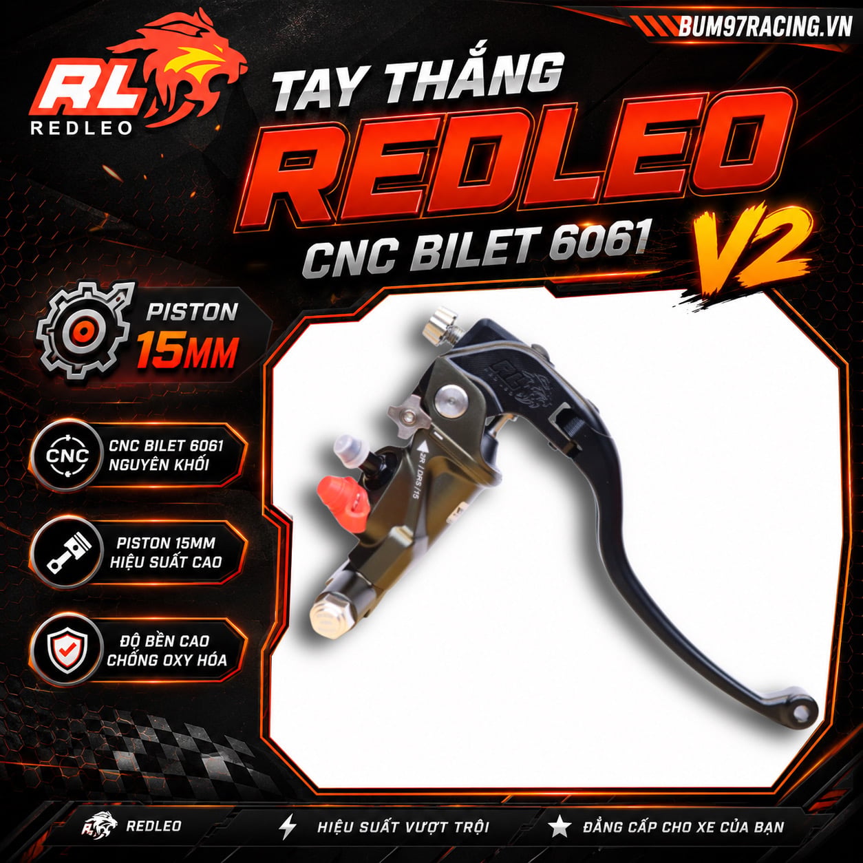 TAY THẮNG REDLEO BILET CNC 6061 V2