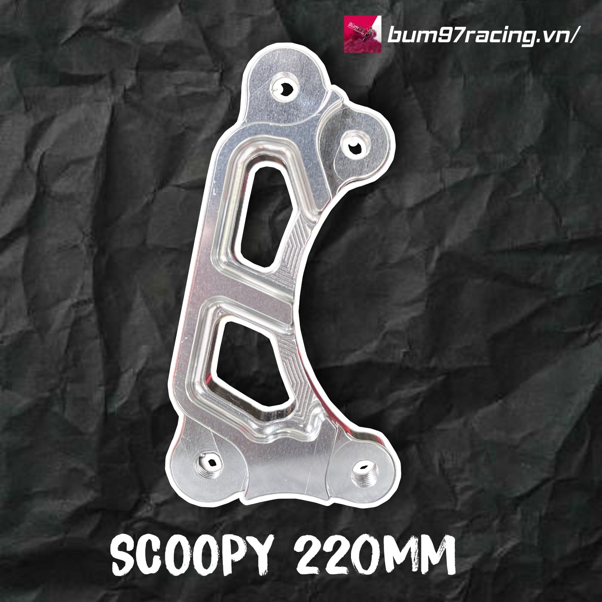 BÁT HEO BREMBO 2P ĐĨA 220mm CHO SCOOPY