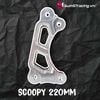 BÁT HEO BREMBO 2P ĐĨA 220mm CHO SCOOPY